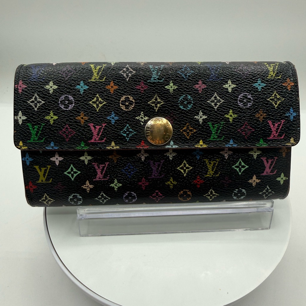 Louis Vuitton Portefeuille Sarah Blk Murakami Long Wallet